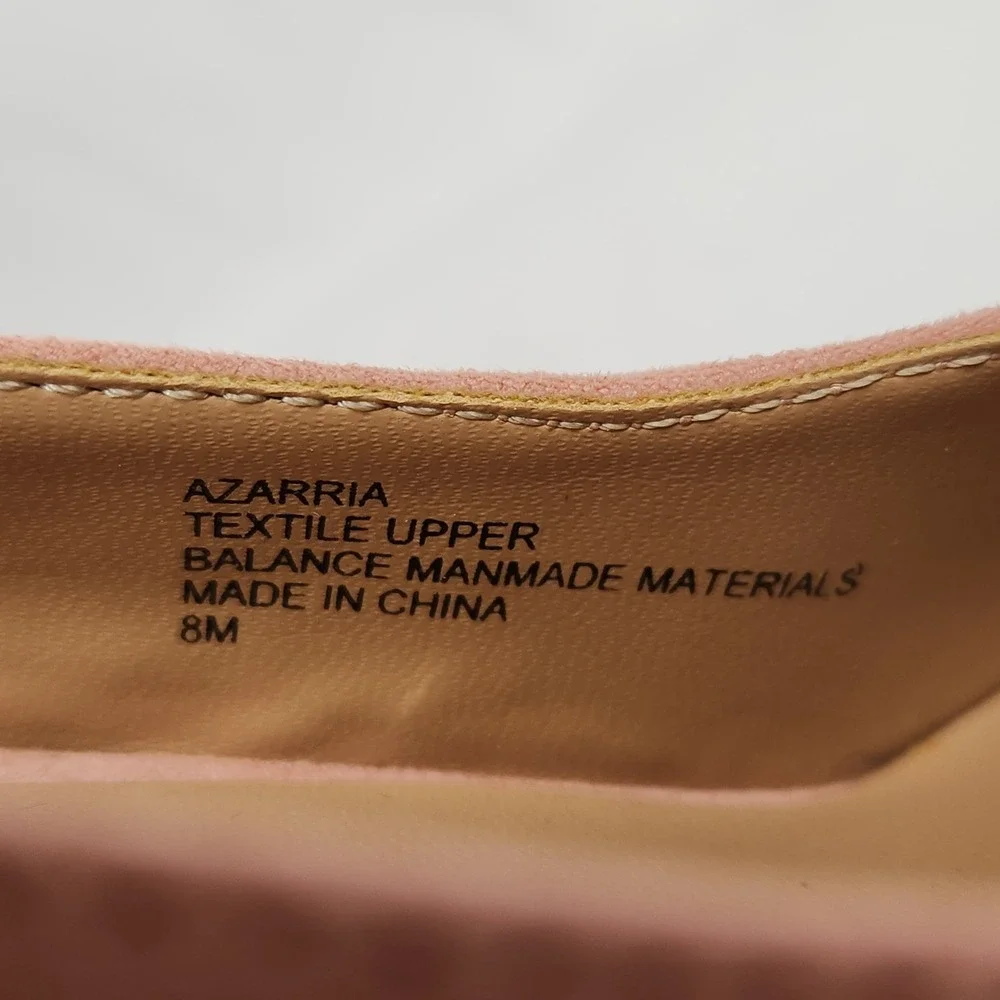 Crown & Ivy‎ Azarria Faux Suede Heels Pointed Toe - Pink Size 8M